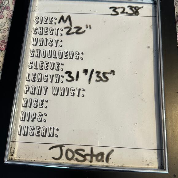 Jostar Tunic Top size Medium Peacock Rhinestone V Neck - Picture 3 of 5